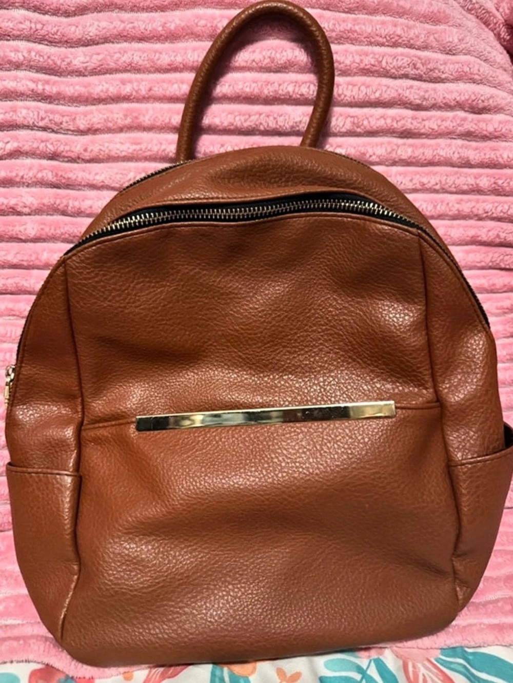 Brown Backpack purse
